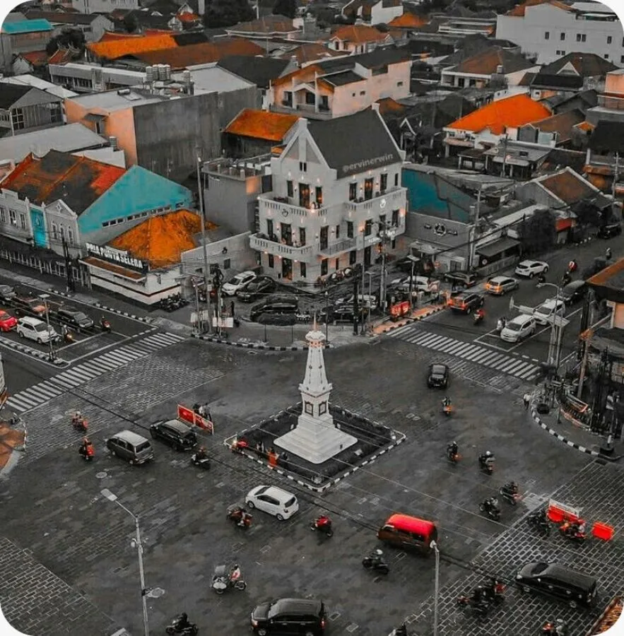 Pemandangan kota Jogja